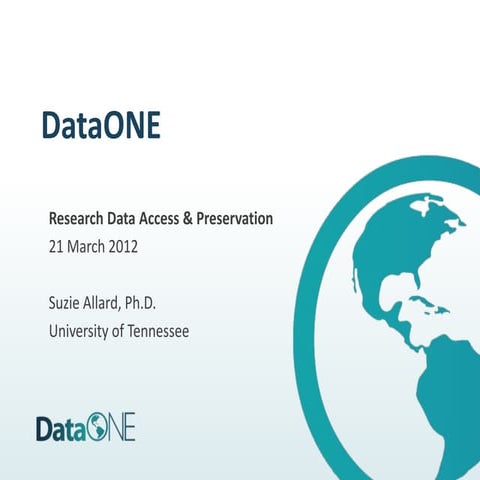 DataOne - Suzie Allard - RDAP12