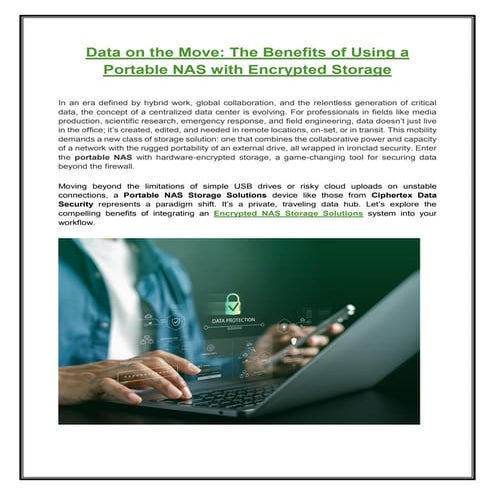 Data on the Move_ The Benefits of Using a Portable NAS with Encrypted ...