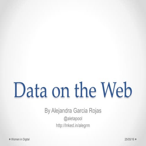 Data on the web | PPT