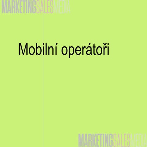 Mobilní operátoři na sociálních sítích