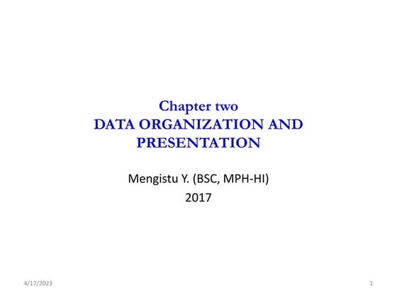 Methods of data presention | PPTX