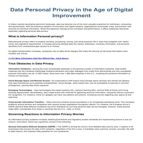 Data Personal Privacy in the Age of Digital Improvement.pdf