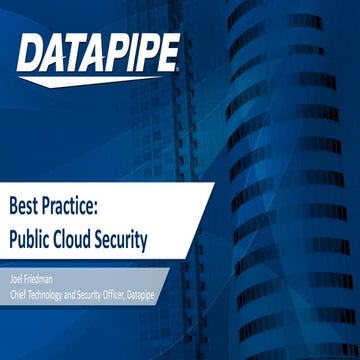 Best Practice Public Cloud Security