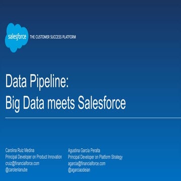 Data Pipelines - Big Data meets Salesforce
