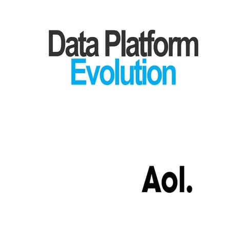 Data platform evolution