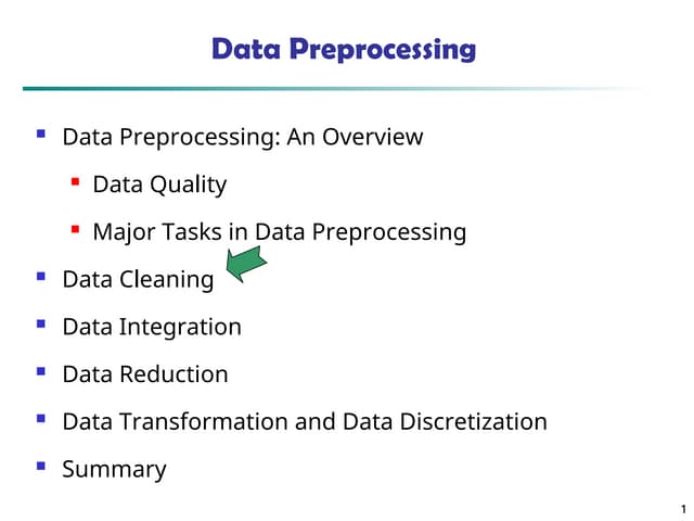 Data Preprocessing in Data Analytics.ppt