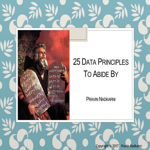 25 Data Principles To Abide By