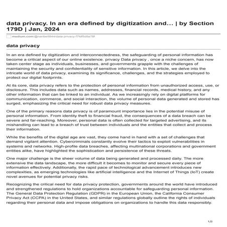 data privacy.pdf data privacy data privacy