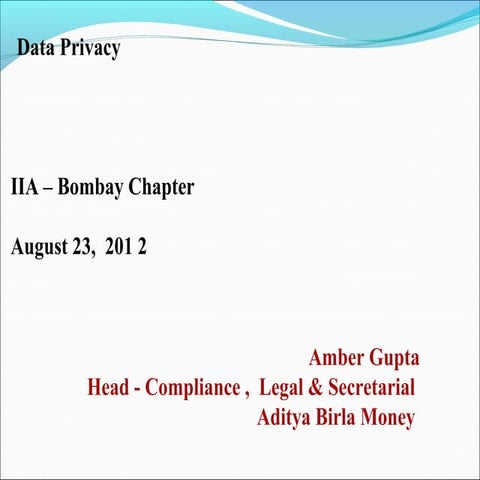 Data Privacy in India and data theft