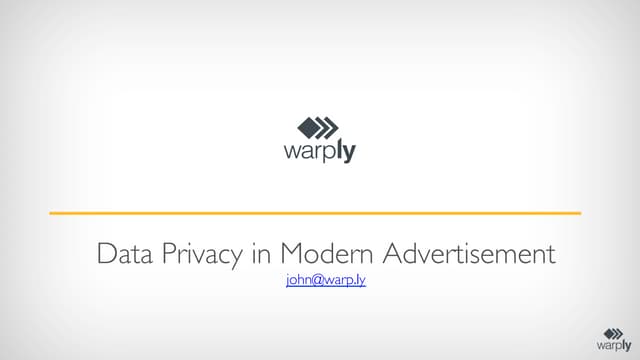 Data Privacy in Modern Advertisement