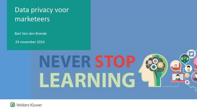 Data privacy voor marketeers kluwer