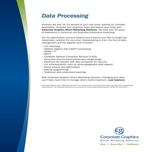 Data Processing