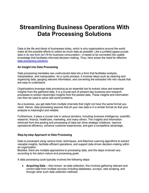Data Processing ,Translate Raw Data Into Valuable Insights.pdf