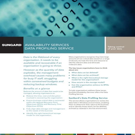 SunGard Data Profiling