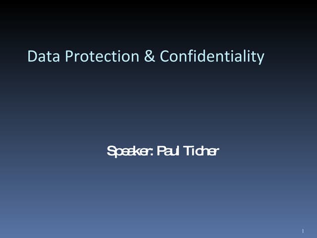 Lasa European NFP Technology Conference 2010 - Data protection and the cloud