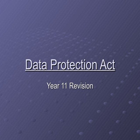 Data Protection Act