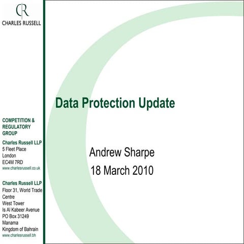 Data Protection (Download for slideshow)