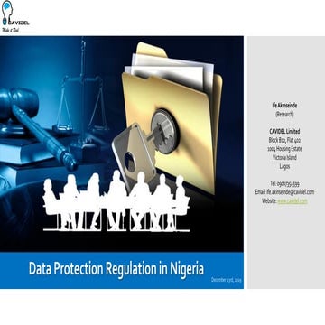 Data protection regulations in Nigeria