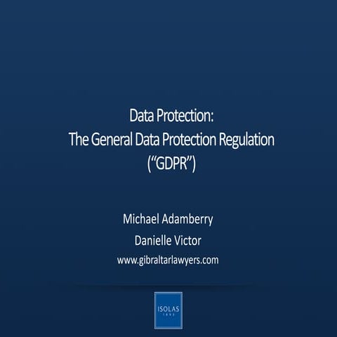 Data Protection Seminar_GDPR_ISOLAS_26-06-17