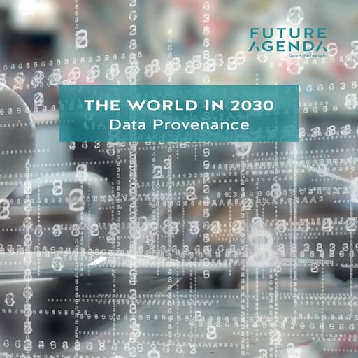 Data provenance -  world in 2030