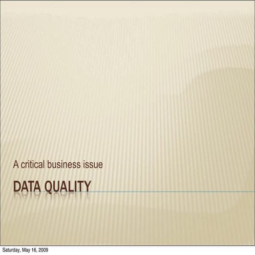 Data Quality