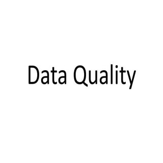 Data quality and data profiling