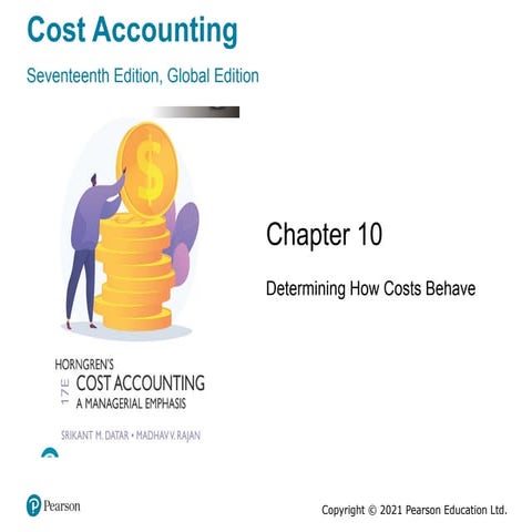 cost acc ch 10, Cost accounting is a system that tracks, analyzes, and report...
