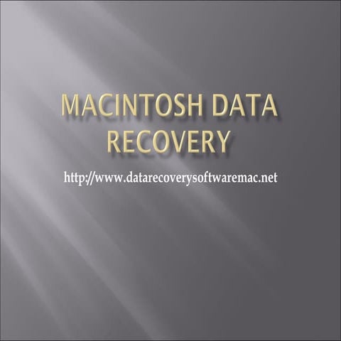 Data recovery software mac