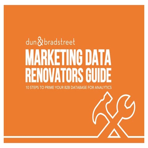 Marketing Data Renovators Guide: 10 Steps to Prime Your B2B Database for Anal...