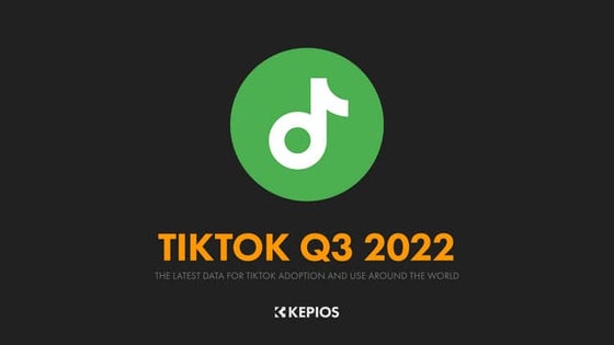 Digital 2022: Essential TikTok Stats for Q3 2022 v01