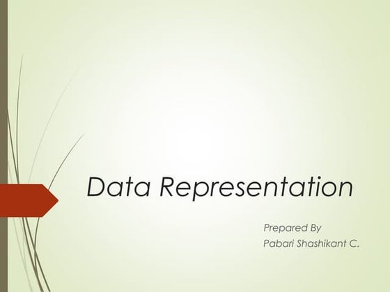 Data representation | PPT