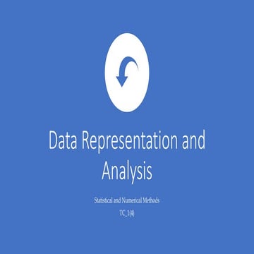 Data representation and analysis - Mathematics