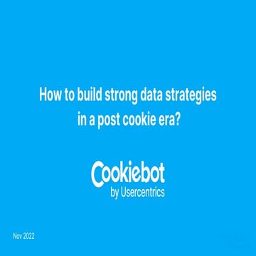 Data Restart 2022: Marina Mchedlishvili - How to build strong data strategies...