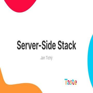 Data Restart 2025: Jan Tichý - Server-side stack