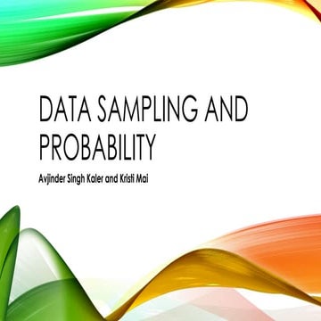 Data sampling and probability