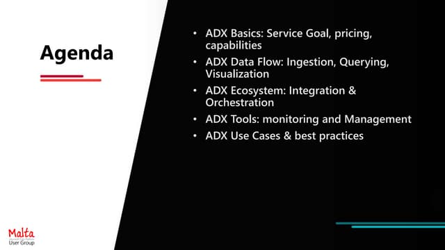 Data saturday malta - ADX Azure Data Explorer overview