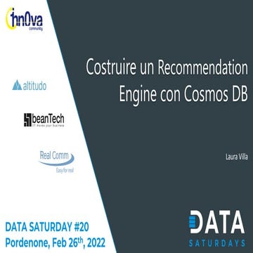Costruire un Recommendation Engine con Cosmos DB