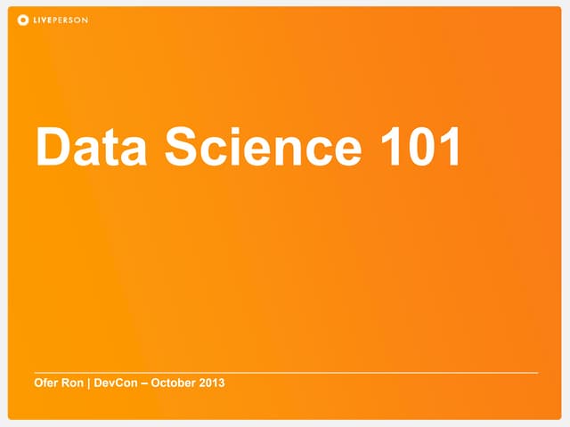 Introduction to Data Science