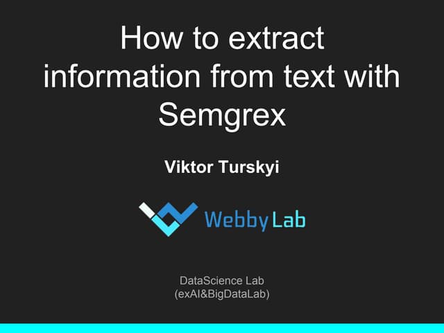 How to extract information from text with Semgrex