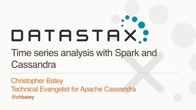 Data Science Lab Meetup: Cassandra and Spark