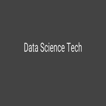Data Science Toolchain 101