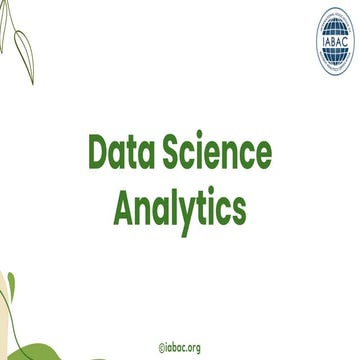 Data Science Analytics | IABAC Certification