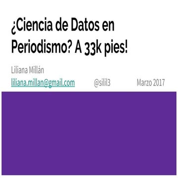 Data science aplicado a periodismo