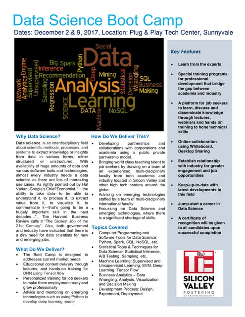Data Science Boot Camp Flyer