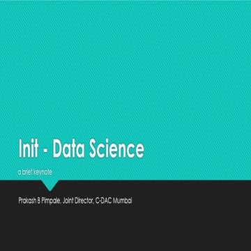 Data Science - a brief keynote | PDF