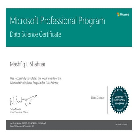 Data science certificate (1) | PDF
