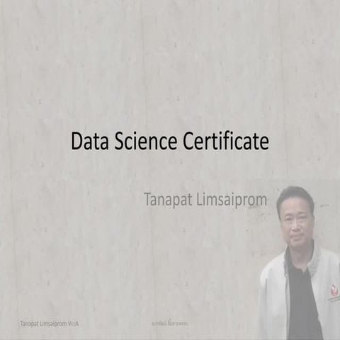 Data science certificate 