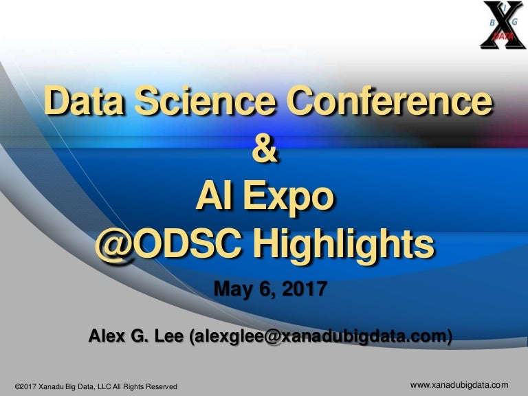 Data Science Conference & AI ExpoODSC Highlights