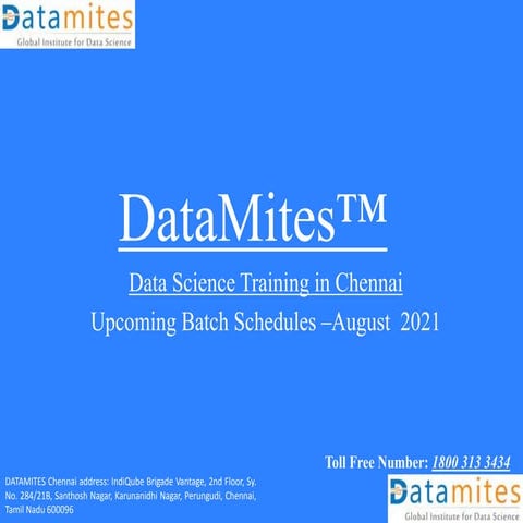 Data Science Course In Bangalore Training Schedules May2021