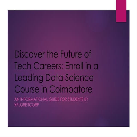 Discover the Future of Tech Careers: Enroll in a Leading Data Science Course ...